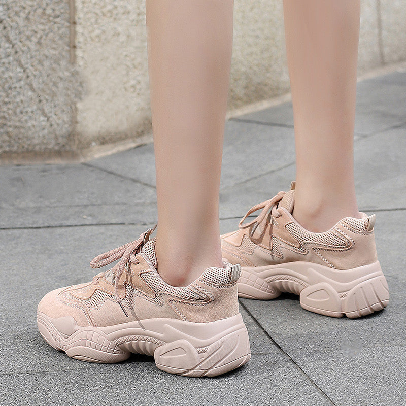 Sports And Leisure All-match Spring And Autumn Show Feet Small Spring Sneakers