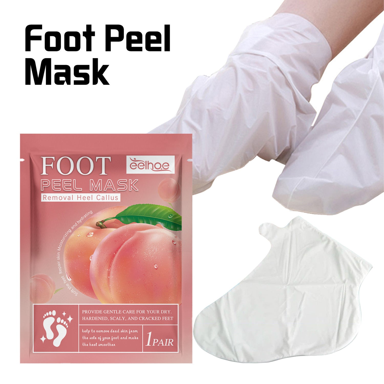Peach Foot Mask Foot Nourishing And Hydrating Light
