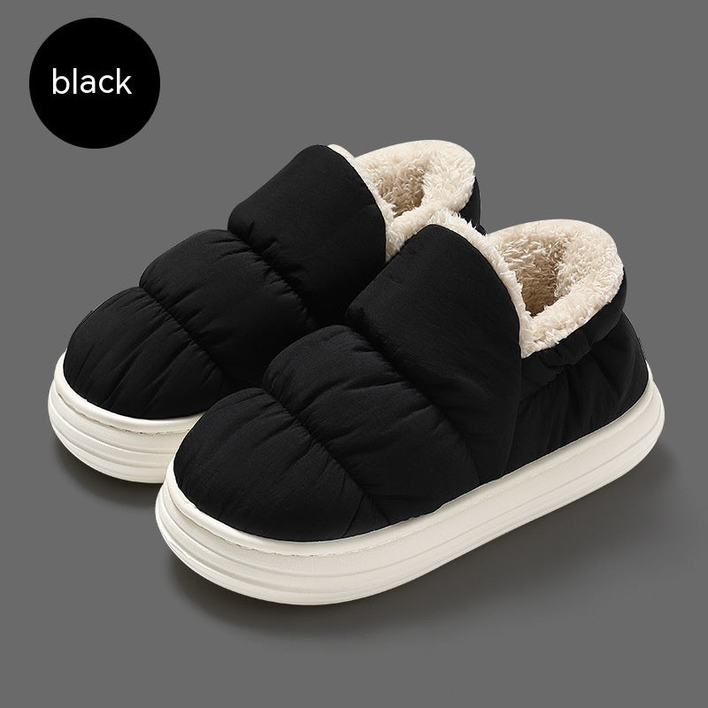 Ankle Wrap Cotton Slippers Women's Winter