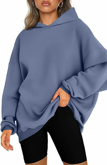 Women's Hooded Cotton Pullover Oversized Sweatshirt