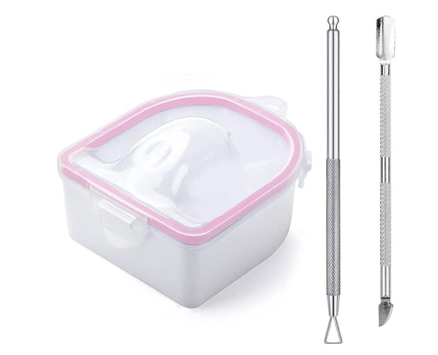 Manicure Implement Double Layer Manicure Bowl Suit