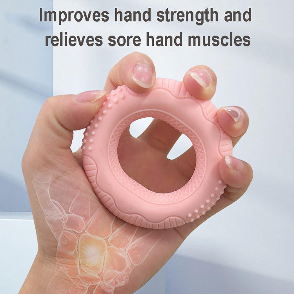 Silicone Arm Strengthening Exercise Gripping Ring Fitness Gym Finger Forearm Trainer Carpal Expander Hand Grip Strengthener Silicone Rings Fingers Forearms Exercises Grip Trainer