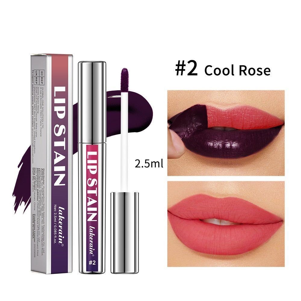 Silver Tube Tear And Pull Lip Gloss Not Smudge No Stain On Cup Matte Moisturizing