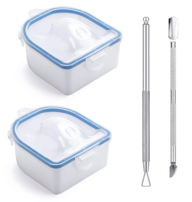 Manicure Implement Double Layer Manicure Bowl Suit