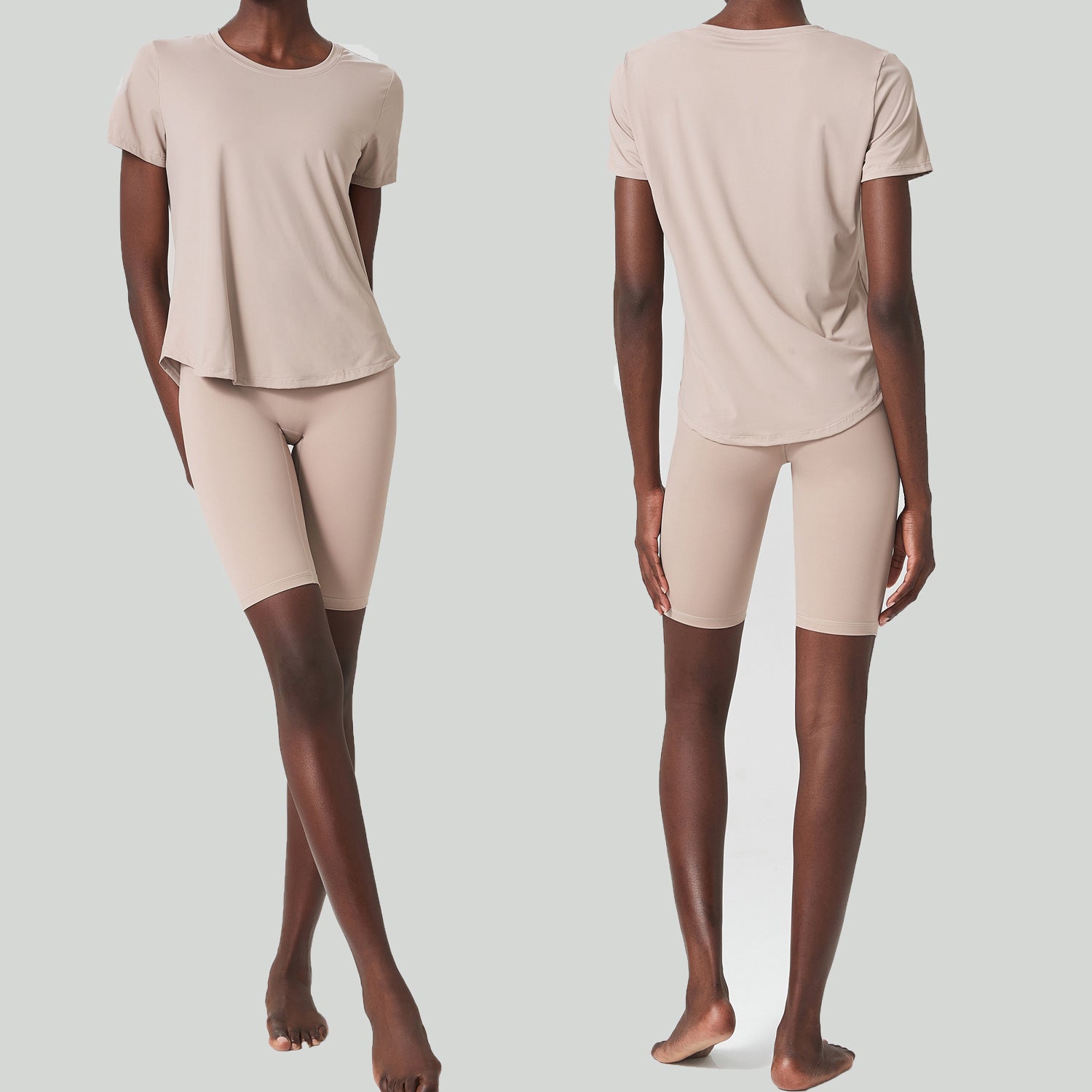 Sports Fitness Loose Short Sleeve Yoga Suit Suit