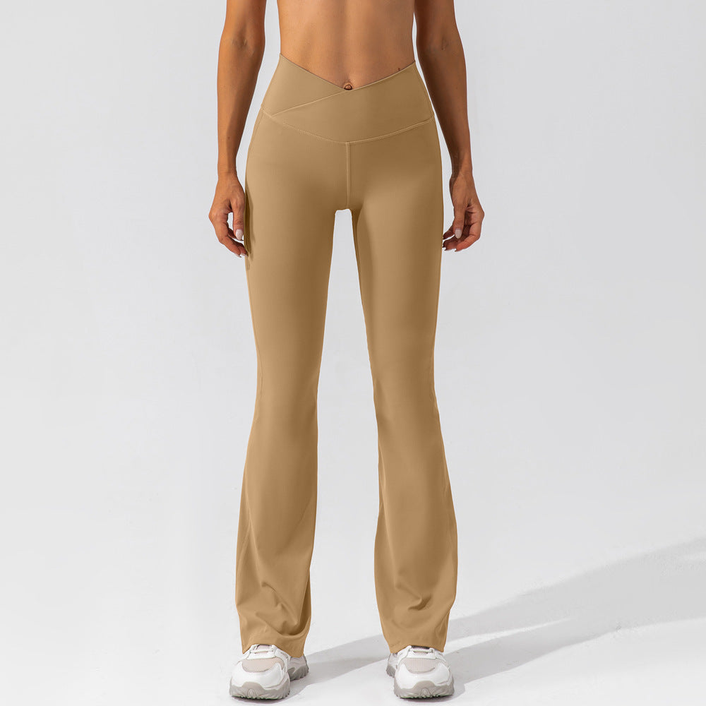 Nude Feel Tight Dance Wide Leg Pants