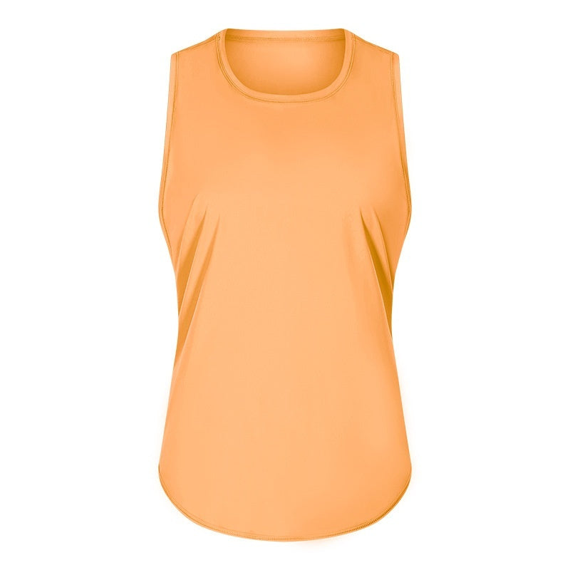 New Yoga Vest Fitness Exercise Sleeveless Blouse Quick-drying Loose Yoga Top