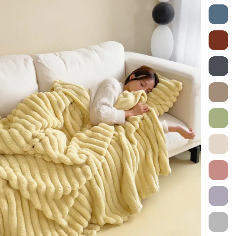 Plush Velvet Blanket Cover Throw