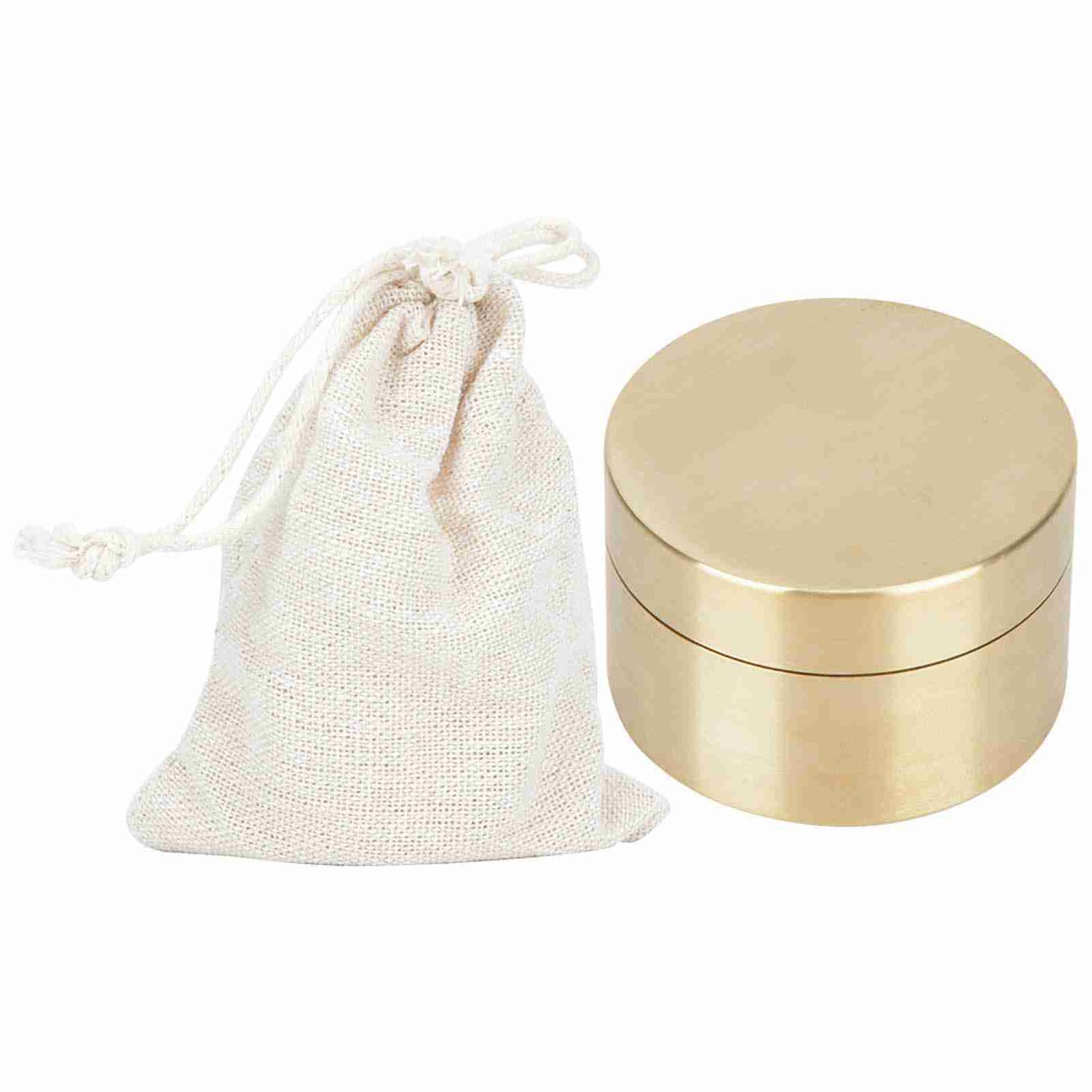 Outdoor Waterproof  Round Shape 

Brass Box Metal Jewelry Sealed Container Dustproof Moisture Proof Coin Storage Box(M )