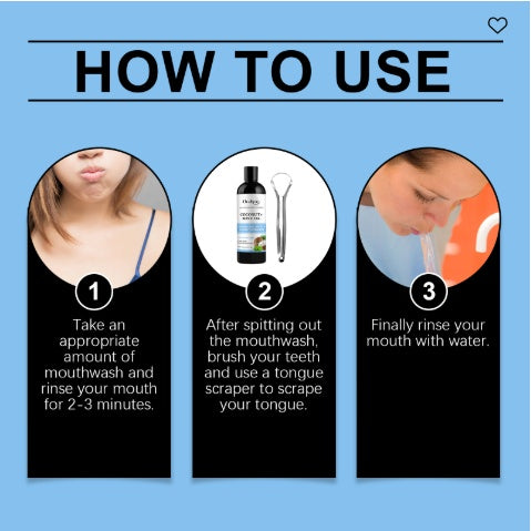 Coconut Mint Oil Mouthwash Oral Care
