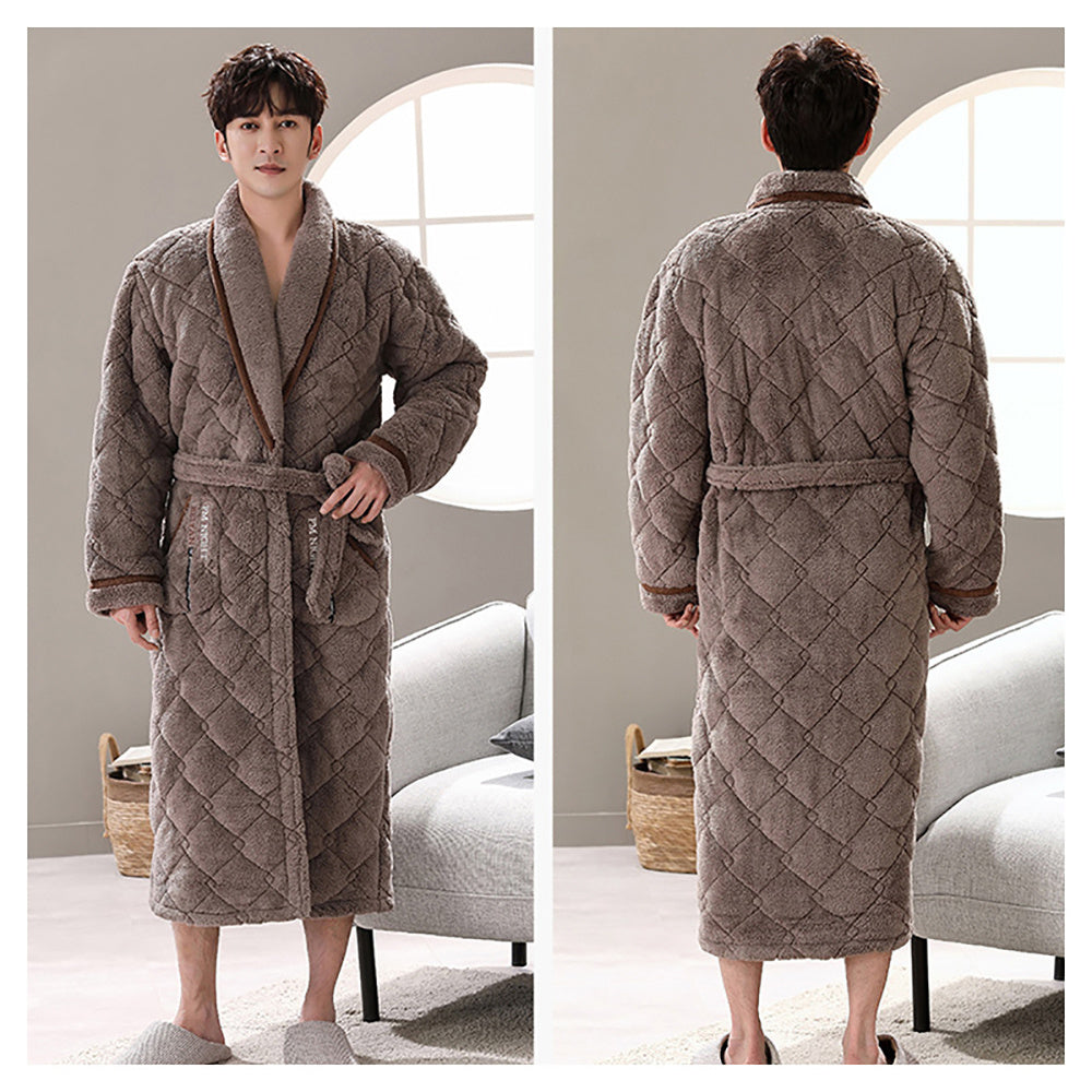 Men's Thick Terry Bathrobe
