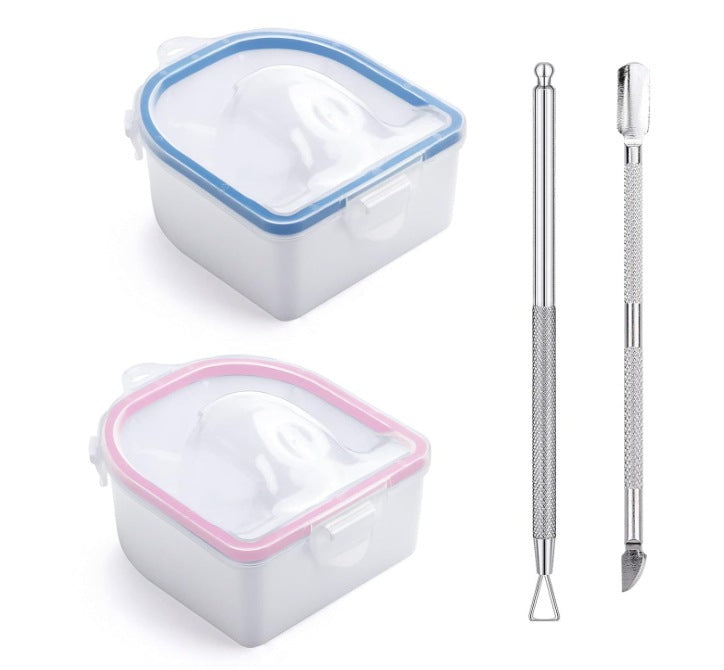 Manicure Implement Double Layer Manicure Bowl Suit
