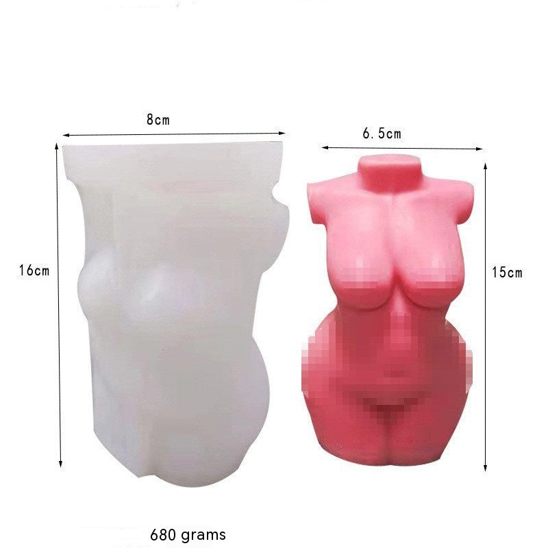 Human-shaped Plaster Epoxy Portrait Aromatherapy Candle Mould