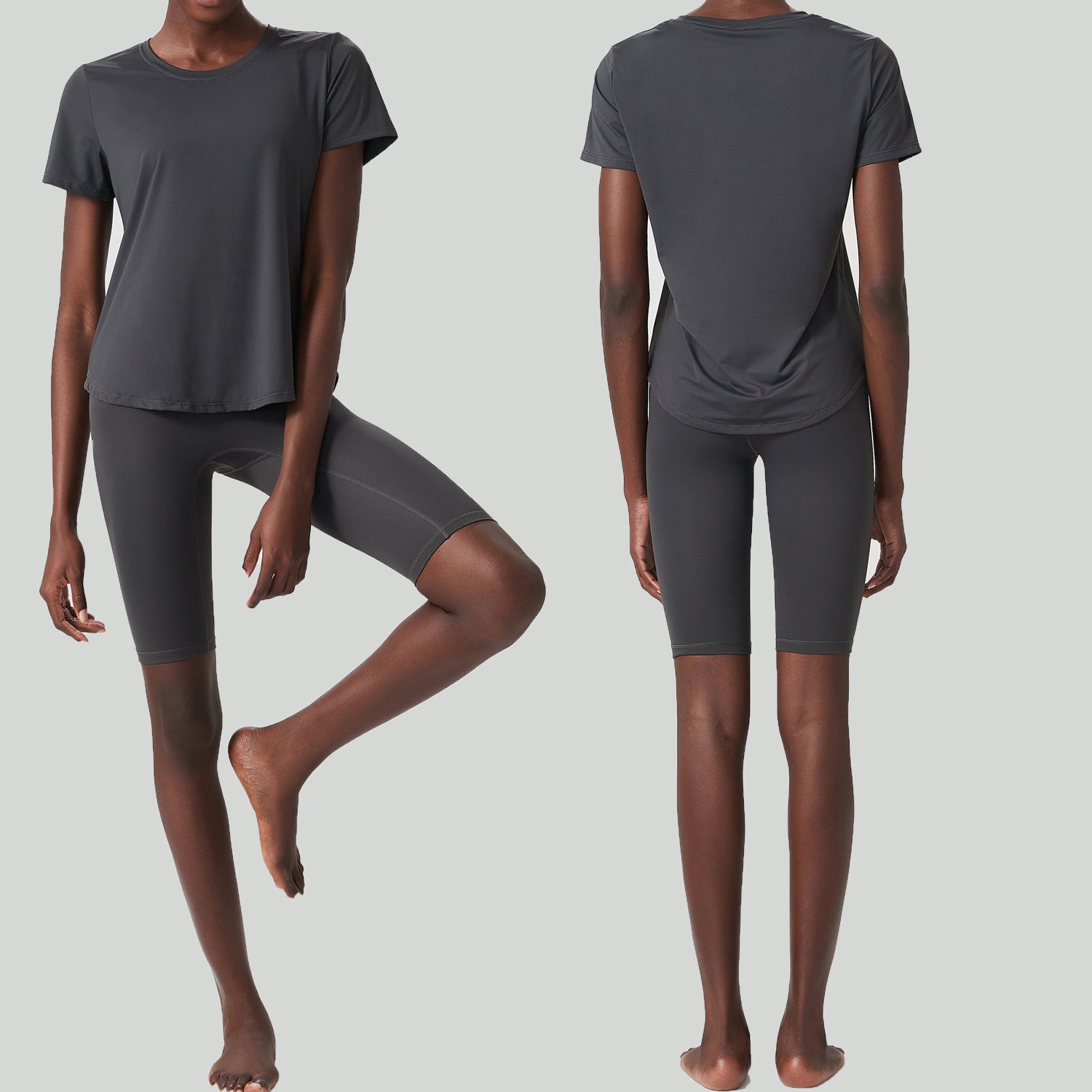 Sports Fitness Loose Short Sleeve Yoga Suit Suit