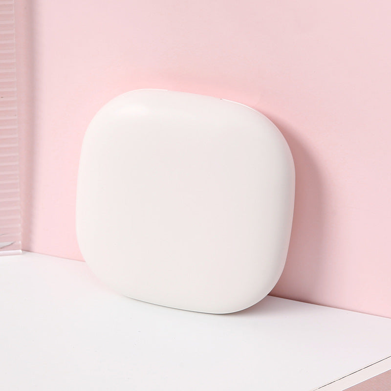 Pocet Makeup Mirror Touch Compact 3-Color LED Mini Foldable Cosmetic Makeup Mirror with Light Magnifying Small Pocket Travel