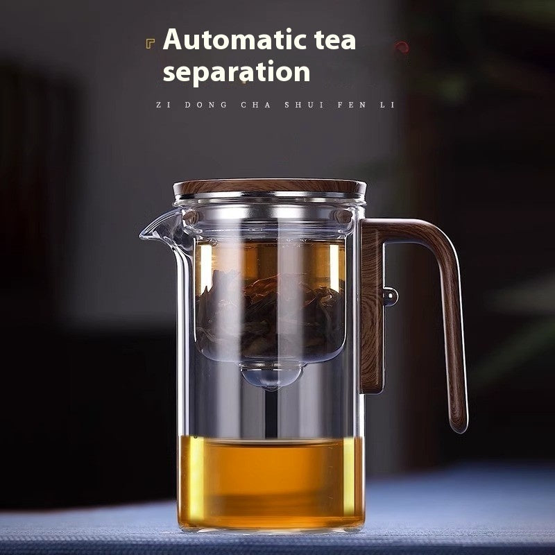 One Click Herb Infuser Tea Filter Glass Teapot 500ml
