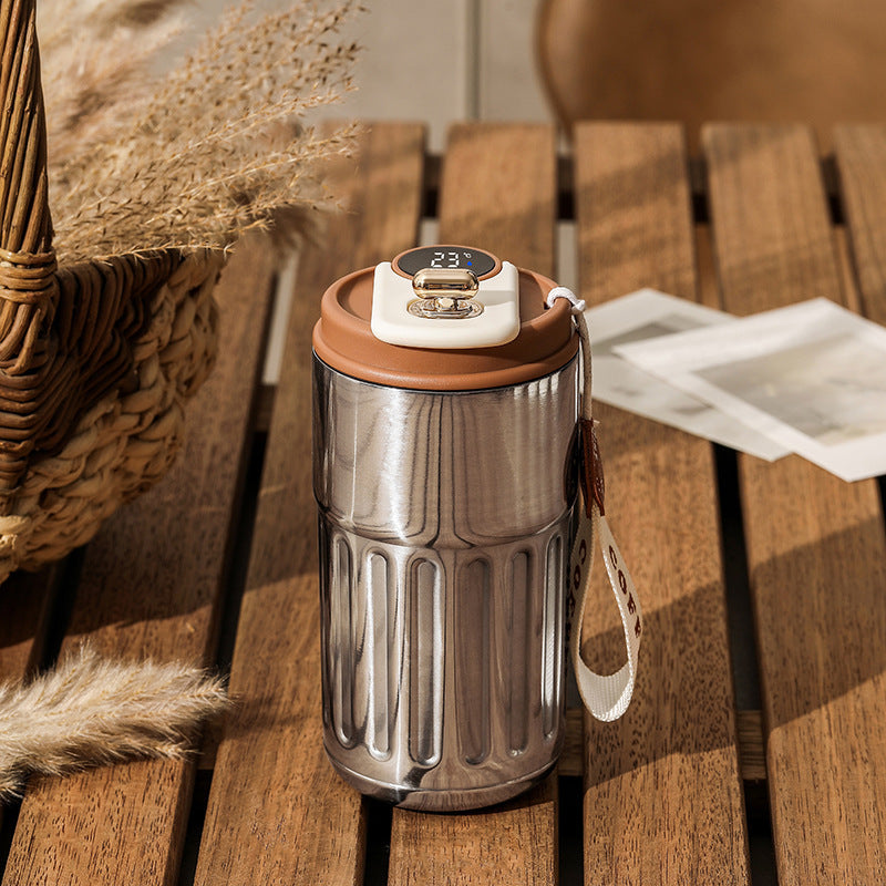 Smart Digital Insulated Coffee Mug Vacuum Flask 450ml