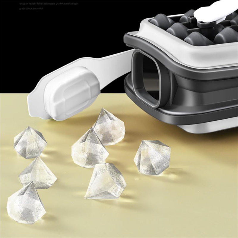 Portable Diamond-shape Ice Cube Maker Ice Tray