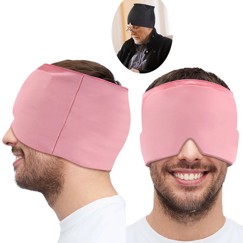 Gel Compress Eye Mask Wrap Headache Relief for Migraines, Stress, and Tension