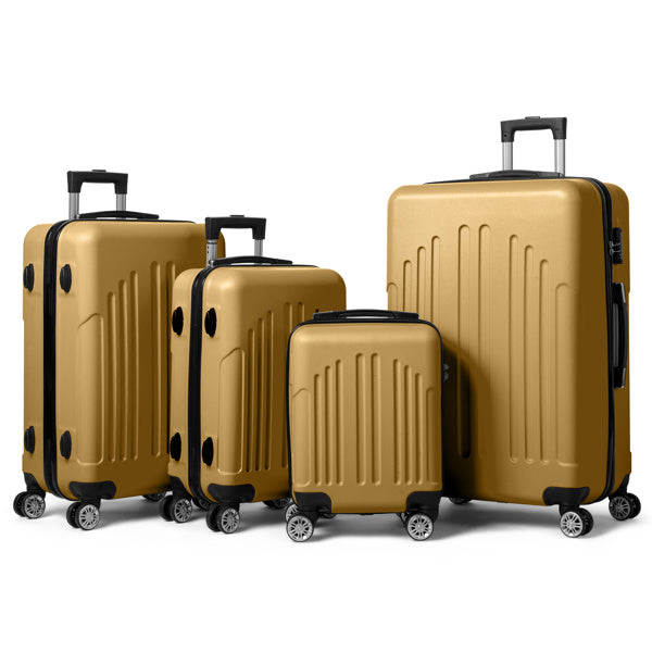 Vertical Stripe 4-Piece Luggage Set