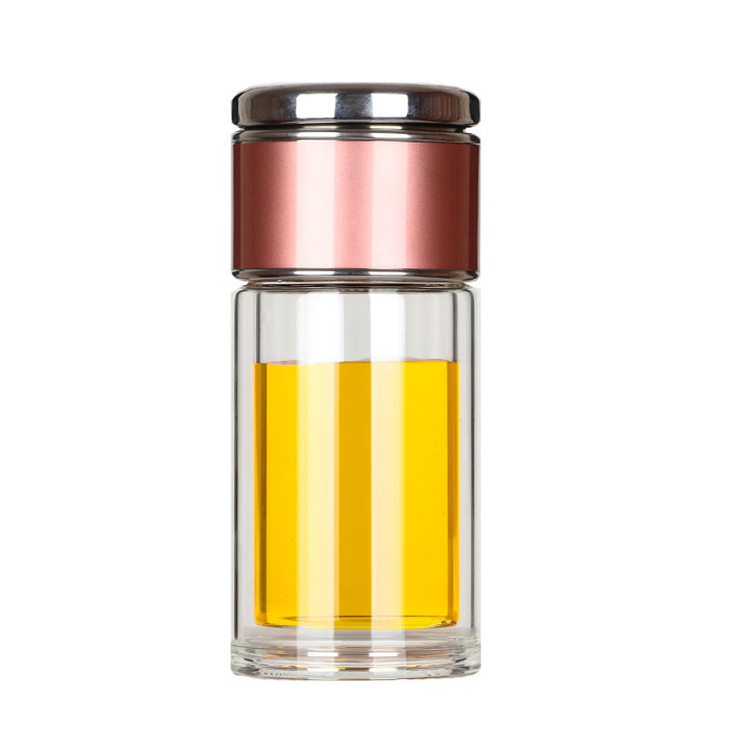 Portable Glass Tea Tumbler