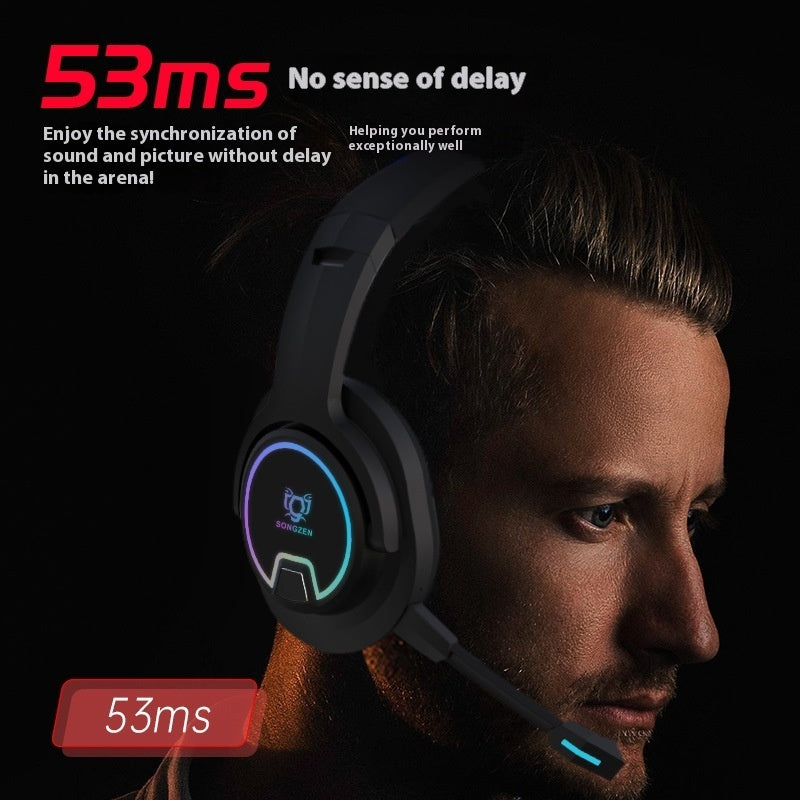 Headset Wireless With Microphone E-sports Games Noise Reduction Headset
