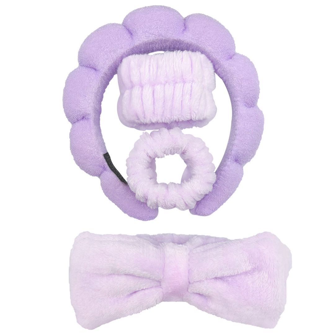 Headband Bracelet 4-piece Purple Hair Band