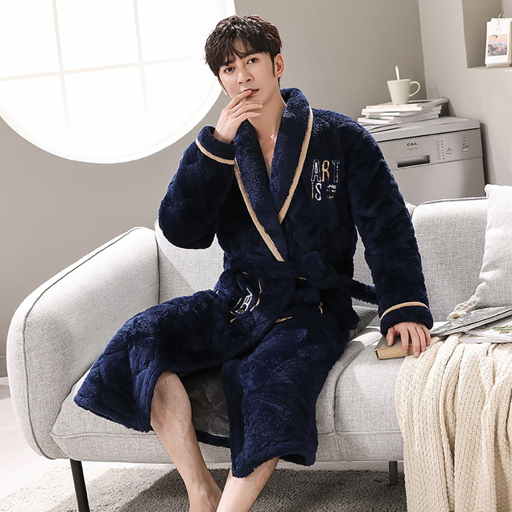 Men's Thick Terry Bathrobe
