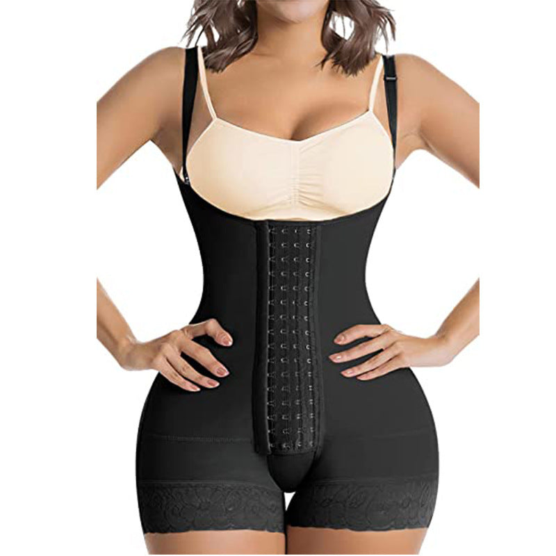 Adjustable Spaghetti Strap Corset High Elastic Shorts Shapewear
