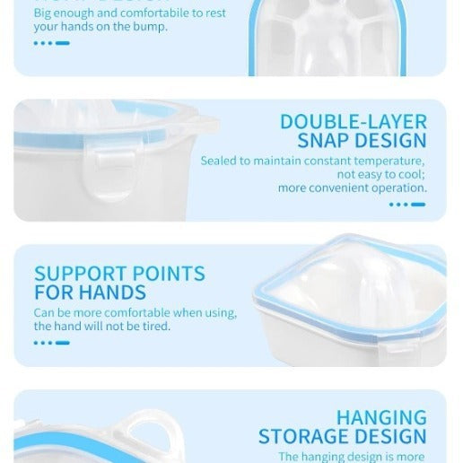 Manicure Implement Double Layer Manicure Bowl Suit