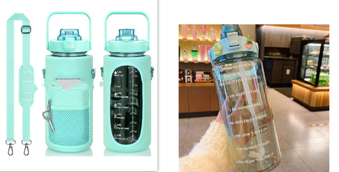 Thirst Quench Transparent Travel Bottle with Optional Travel Bag
