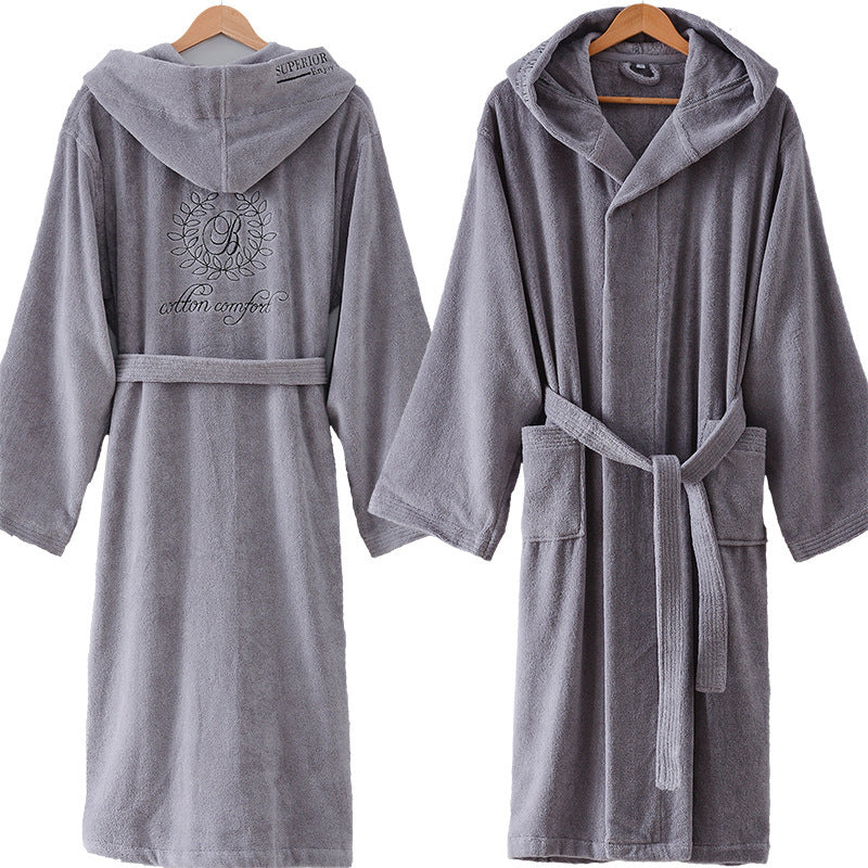 Hooded Cotton Hotel Robe