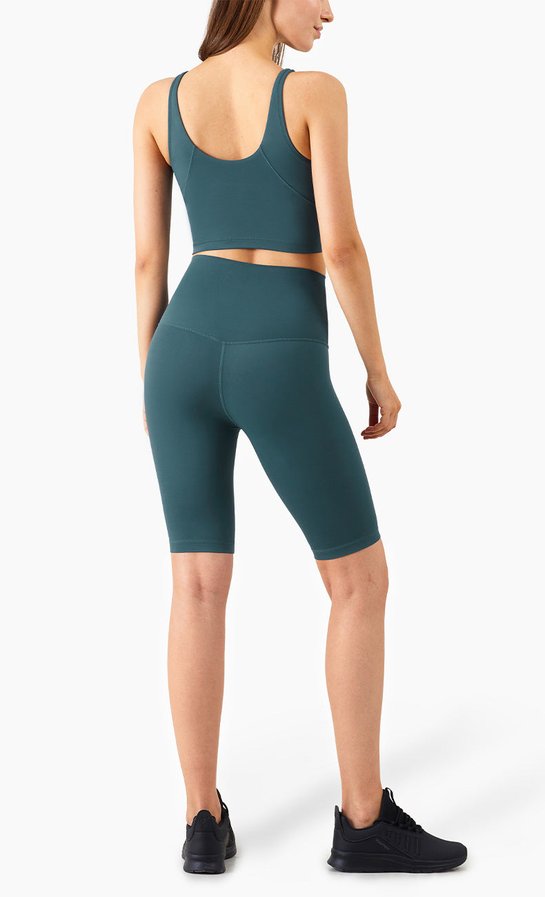 Deep V Line Gathering Fashion Yoga Beautiful Back Bra