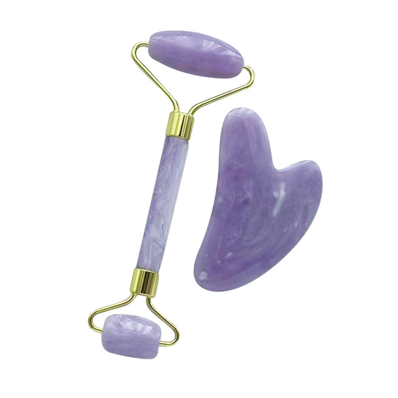 Lavender Crystal Double Head Massage Roller