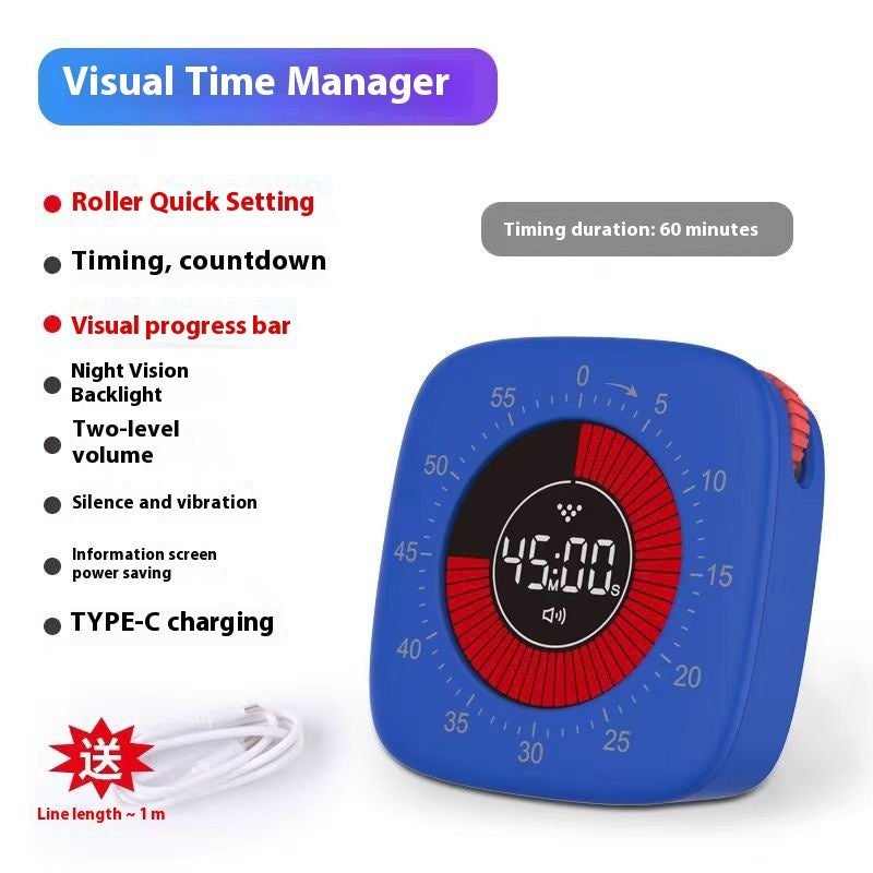 Visual Mute Time Manager Self-discipline Alarm Clock