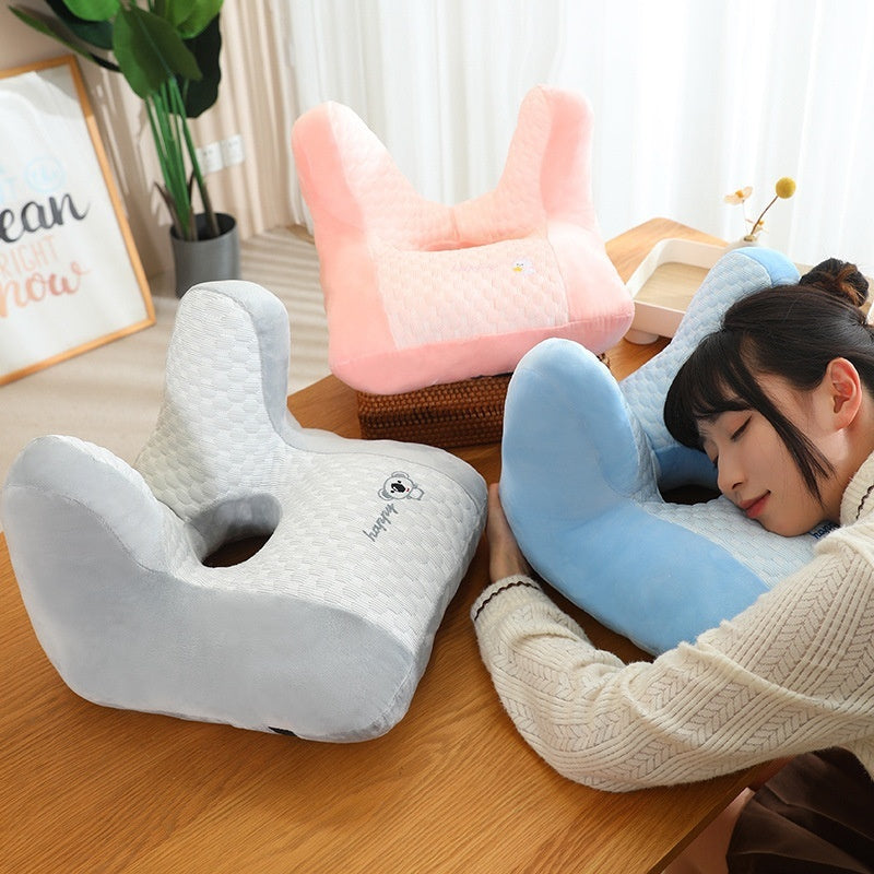 Ice Bean Afternoon Nap Pillow Multi-functional Stomach Sleeper Pillow Office Lunch Break Pillow Car Seat Cushion