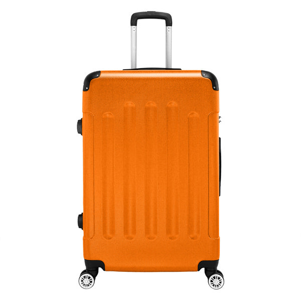 3-in-1 Hard Case Suitcase Luggage Set 20 Inches, 24 Inches, 28 Inches Orange