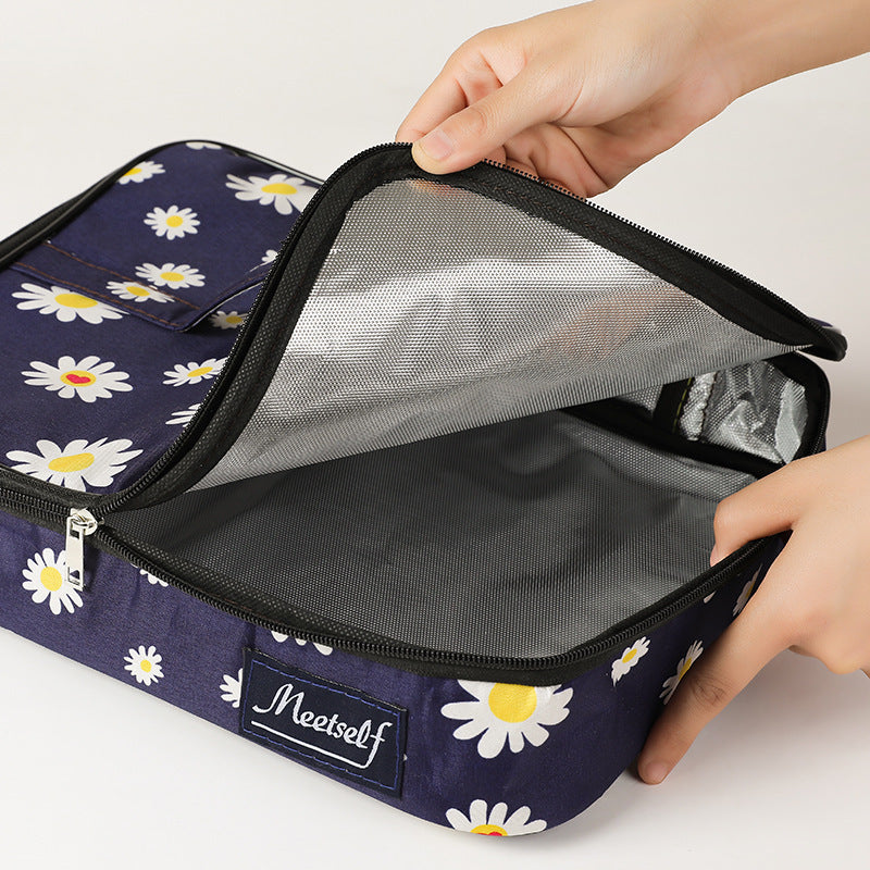 Flat Portable Lunch Bag Large