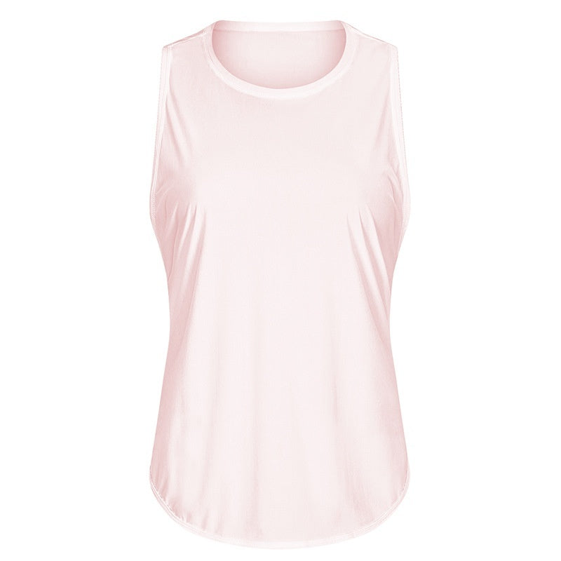 New Yoga Vest Fitness Exercise Sleeveless Blouse Quick-drying Loose Yoga Top