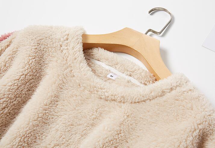 Women's Flannel Pajamas With Plush Long Sleeves