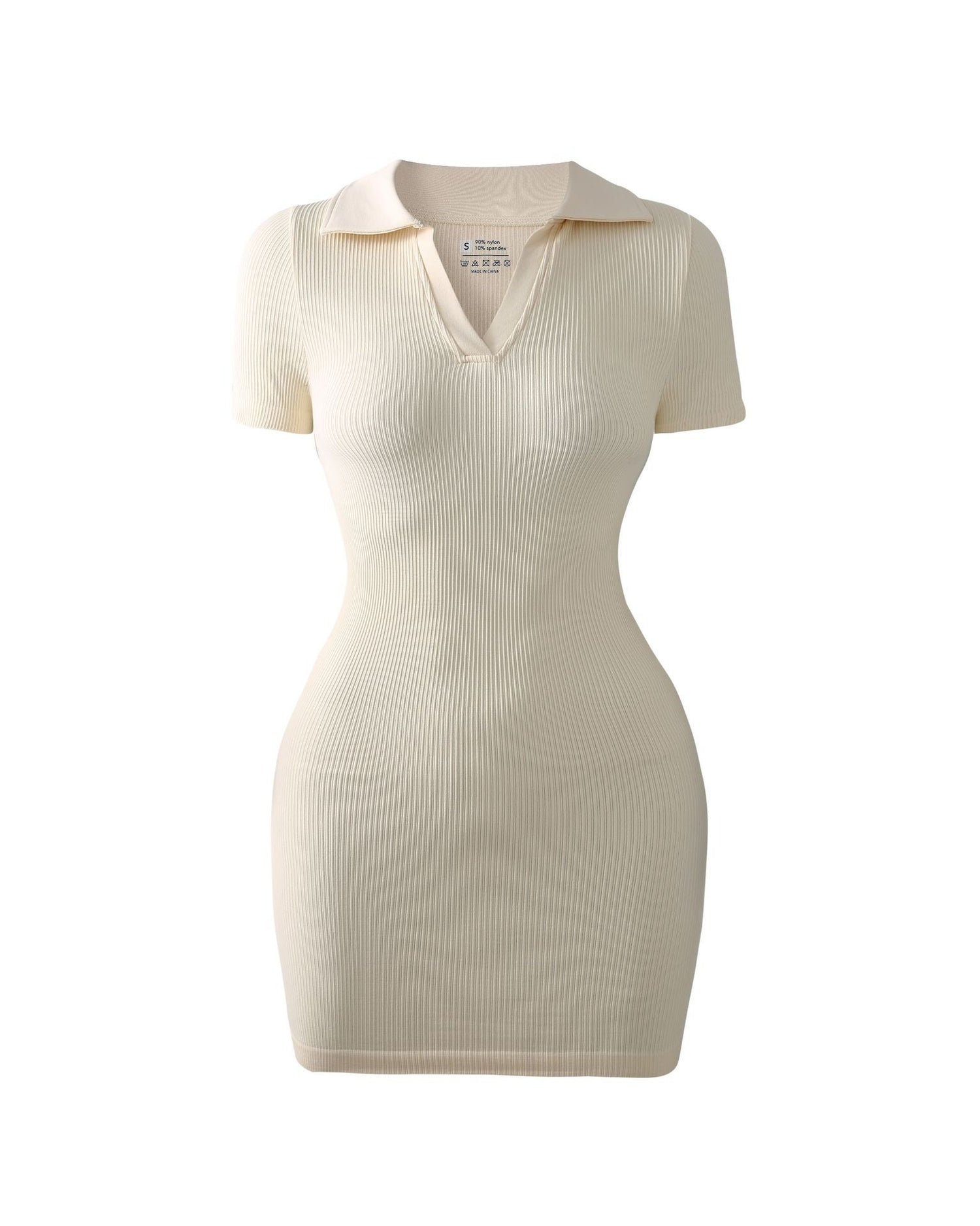 Nylon Thread Sexy Mini Dress Cinched Bodycon Seamless