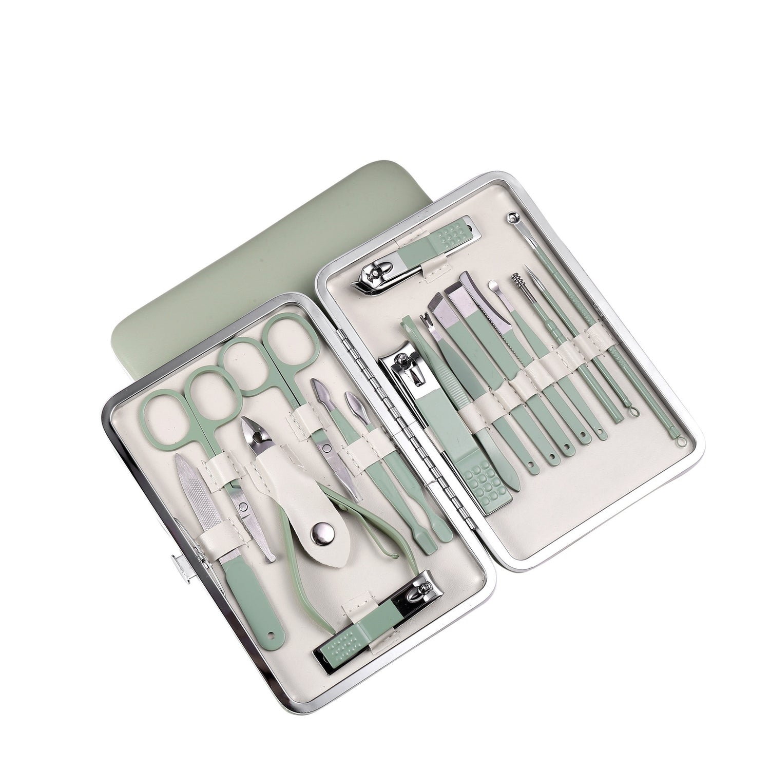 Stainless Steel Nail Scissor Set 18-piece Manicure Implement  Clippers