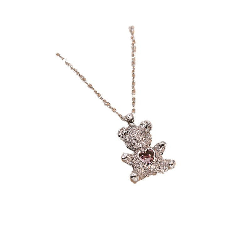 Loving Heart Bear Necklace