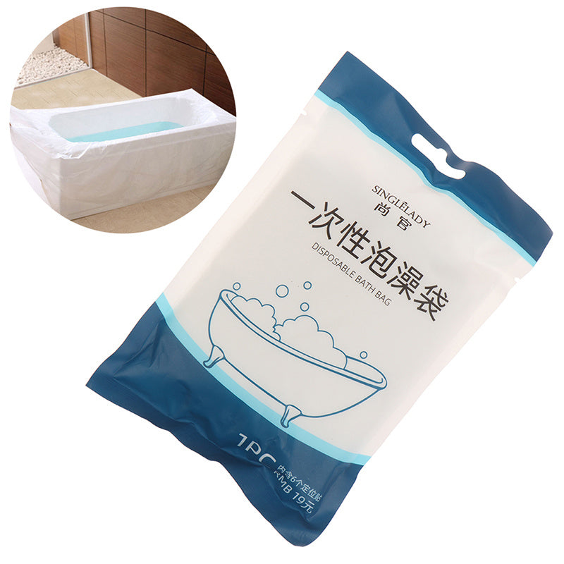 Travel Disposable Bathing Thickening Bag Bathtub Cover Wooden Barrel SPA Plastic