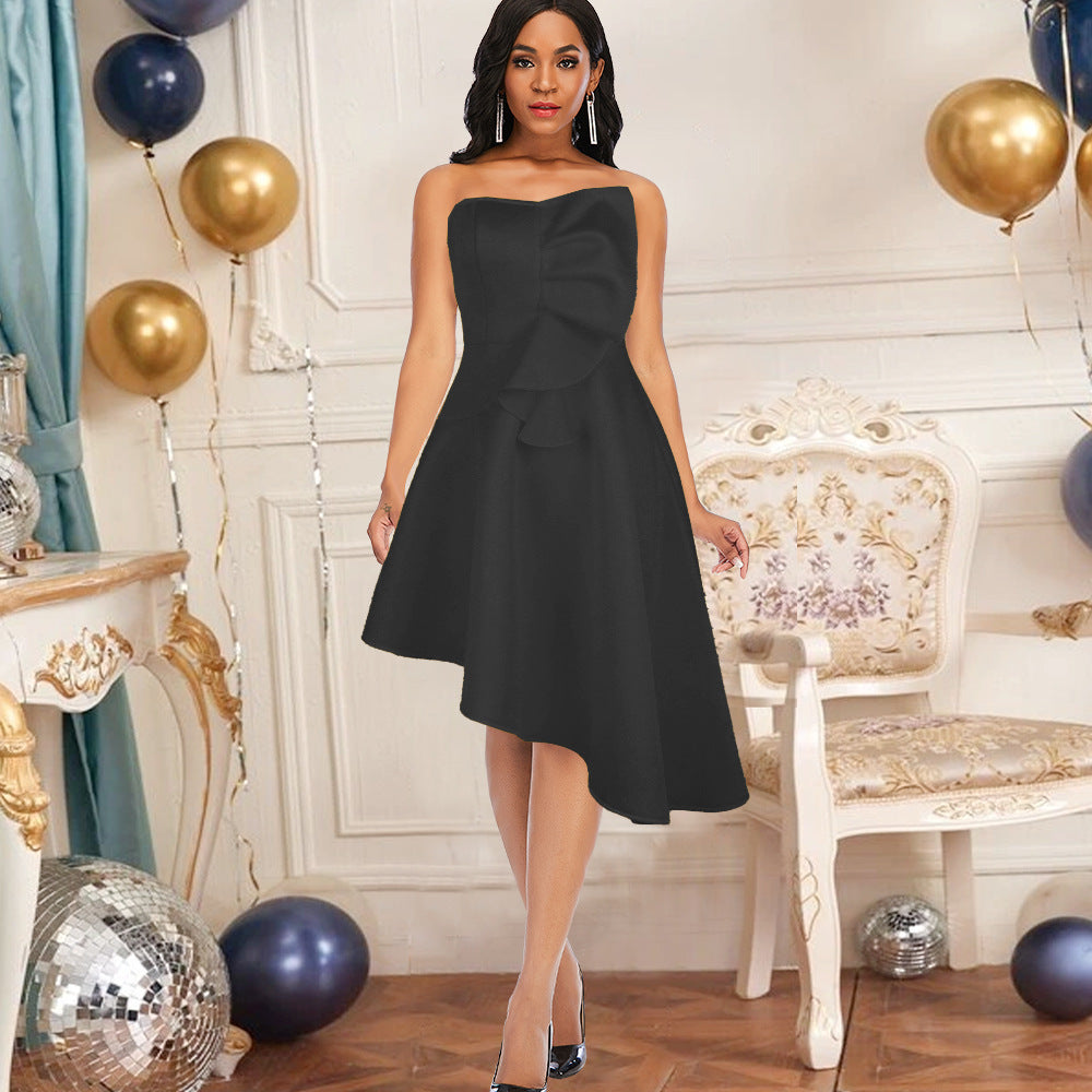 Sleeveless Asymmetric Party Dress