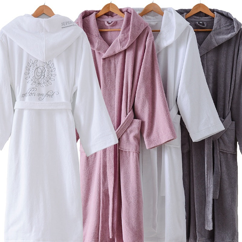 Hooded Cotton Hotel Robe