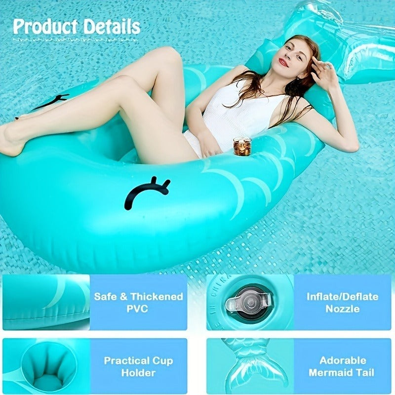 PVC Inflatable Mermaid Recliner