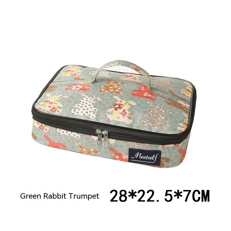 Flat Portable Lunch Bag Large