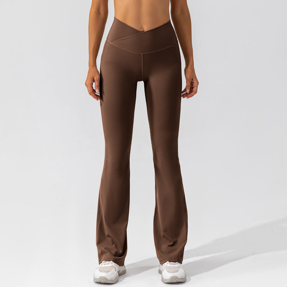 Nude Feel Tight Dance Wide Leg Pants