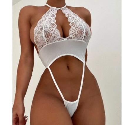 Abdominal One Piece Uniform Suit Ile Temptation Pajamas  Back